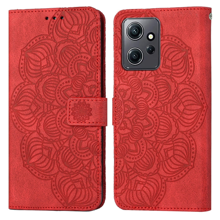 Custodia per cellulare in pelle flip goffrata con mandala, For Samsung Galaxy A24 4G, For Xiaomi Redmi 12C, For Xiaomi Redmi Note 12 4G Global, For Xiaomi Redmi Note 12 5G Global/Poco X5, For Xiaomi Redmi Note 12 Pro 5G/Poco X5 Pro