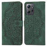 Custodia per cellulare in pelle flip goffrata con mandala, For Samsung Galaxy A24 4G, For Xiaomi Redmi 12C, For Xiaomi Redmi Note 12 4G Global, For Xiaomi Redmi Note 12 5G Global/Poco X5, For Xiaomi Redmi Note 12 Pro 5G/Poco X5 Pro