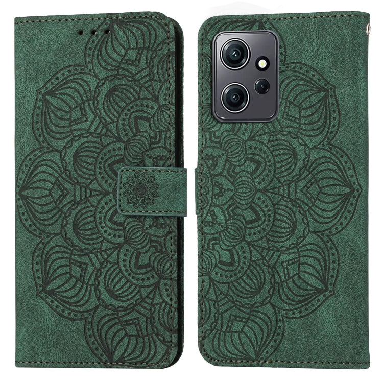Custodia per cellulare in pelle flip goffrata con mandala, For Samsung Galaxy A24 4G, For Xiaomi Redmi 12C, For Xiaomi Redmi Note 12 4G Global, For Xiaomi Redmi Note 12 5G Global/Poco X5, For Xiaomi Redmi Note 12 Pro 5G/Poco X5 Pro