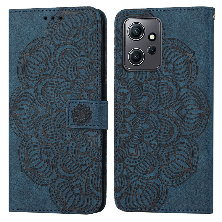 Custodia per cellulare in pelle flip goffrata con mandala, For Samsung Galaxy A24 4G, For Xiaomi Redmi 12C, For Xiaomi Redmi Note 12 4G Global, For Xiaomi Redmi Note 12 5G Global/Poco X5, For Xiaomi Redmi Note 12 Pro 5G/Poco X5 Pro