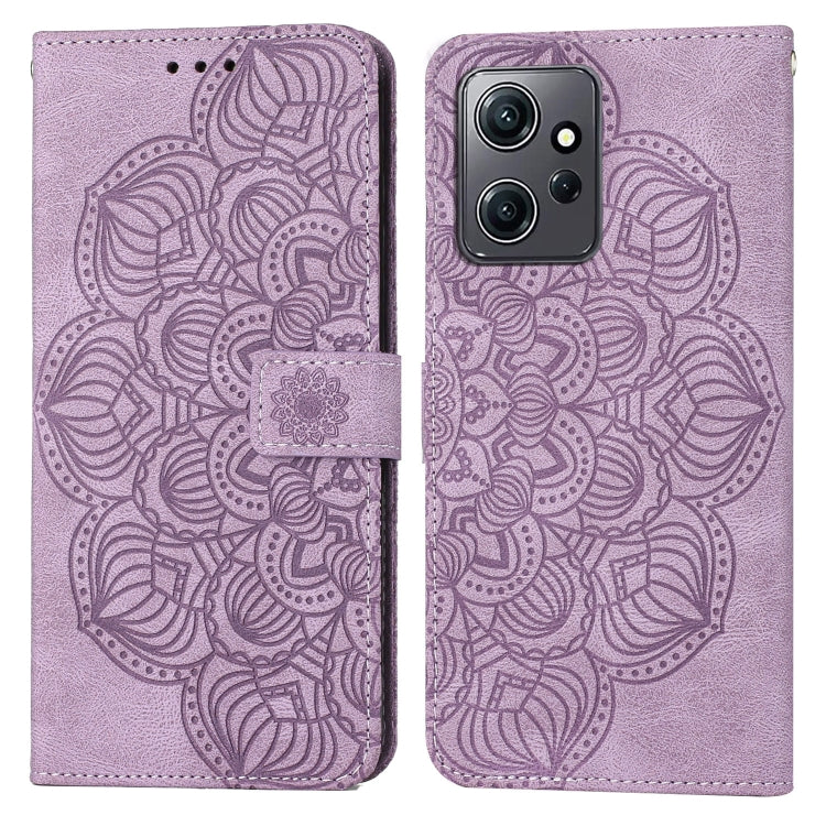 Custodia per cellulare in pelle flip goffrata con mandala, For Samsung Galaxy A24 4G, For Xiaomi Redmi 12C, For Xiaomi Redmi Note 12 4G Global, For Xiaomi Redmi Note 12 5G Global/Poco X5, For Xiaomi Redmi Note 12 Pro 5G/Poco X5 Pro