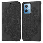 Custodia per cellulare in pelle flip goffrata con mandala, For Samsung Galaxy A24 4G, For Xiaomi Redmi 12C, For Xiaomi Redmi Note 12 4G Global, For Xiaomi Redmi Note 12 5G Global/Poco X5, For Xiaomi Redmi Note 12 Pro 5G/Poco X5 Pro