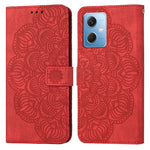Custodia per cellulare in pelle flip goffrata con mandala, For Samsung Galaxy A24 4G, For Xiaomi Redmi 12C, For Xiaomi Redmi Note 12 4G Global, For Xiaomi Redmi Note 12 5G Global/Poco X5, For Xiaomi Redmi Note 12 Pro 5G/Poco X5 Pro