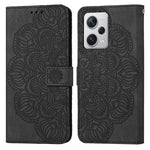 Custodia per cellulare in pelle flip goffrata con mandala, For Samsung Galaxy A24 4G, For Xiaomi Redmi 12C, For Xiaomi Redmi Note 12 4G Global, For Xiaomi Redmi Note 12 5G Global/Poco X5, For Xiaomi Redmi Note 12 Pro 5G/Poco X5 Pro