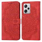 Custodia per cellulare in pelle flip goffrata con mandala, For Samsung Galaxy A24 4G, For Xiaomi Redmi 12C, For Xiaomi Redmi Note 12 4G Global, For Xiaomi Redmi Note 12 5G Global/Poco X5, For Xiaomi Redmi Note 12 Pro 5G/Poco X5 Pro