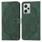 Custodia per cellulare in pelle flip goffrata con mandala, For Samsung Galaxy A24 4G, For Xiaomi Redmi 12C, For Xiaomi Redmi Note 12 4G Global, For Xiaomi Redmi Note 12 5G Global/Poco X5, For Xiaomi Redmi Note 12 Pro 5G/Poco X5 Pro