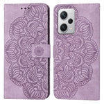 Custodia per cellulare in pelle flip goffrata con mandala, For Samsung Galaxy A24 4G, For Xiaomi Redmi 12C, For Xiaomi Redmi Note 12 4G Global, For Xiaomi Redmi Note 12 5G Global/Poco X5, For Xiaomi Redmi Note 12 Pro 5G/Poco X5 Pro