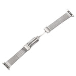 Cinturino metallo con fibbia pieghevole per Apple Watch