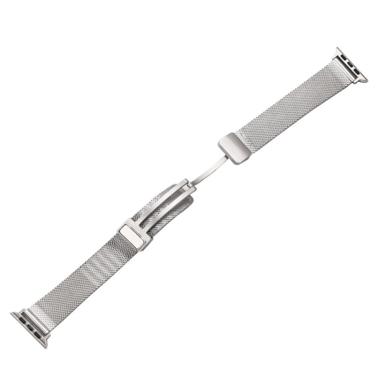 Cinturino metallo con fibbia pieghevole per Apple Watch