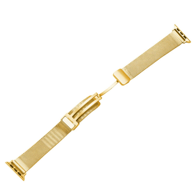Cinturino metallo con fibbia pieghevole per Apple Watch