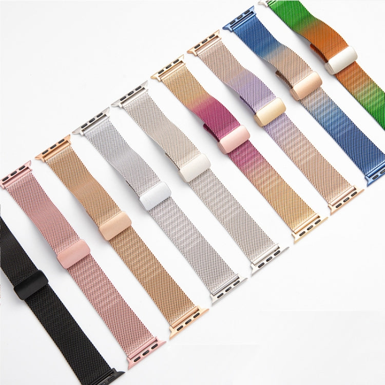 Cinturino metallo con fibbia pieghevole per Apple Watch