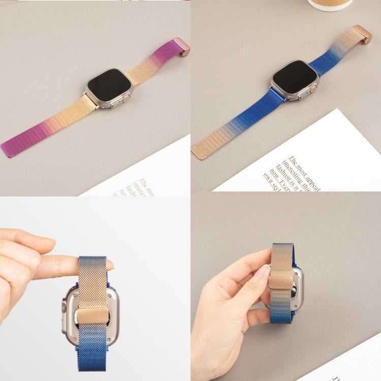 Cinturino metallo con fibbia pieghevole per Apple Watch
