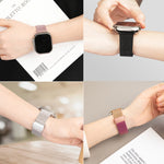 Cinturino metallo con fibbia pieghevole per Apple Watch