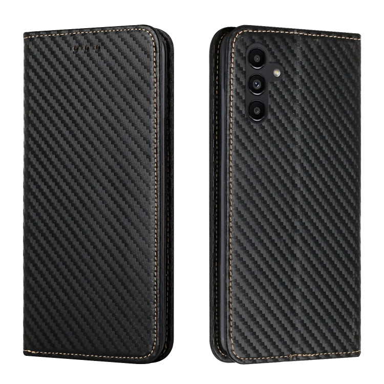 Custodia per telefono in pelle con vibrazione magnetica in fibra di carbonio, For Samsung Galaxy A24 4G, For Xiaomi Redmi 12C, For Xiaomi Redmi Note 12 4G Global, For Xiaomi Redmi Note 12 5G Global/Poco X5
