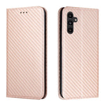 Custodia per telefono in pelle con vibrazione magnetica in fibra di carbonio, For Samsung Galaxy A24 4G, For Xiaomi Redmi 12C, For Xiaomi Redmi Note 12 4G Global, For Xiaomi Redmi Note 12 5G Global/Poco X5