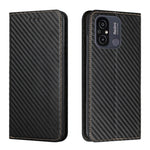 Custodia per telefono in pelle con vibrazione magnetica in fibra di carbonio, For Samsung Galaxy A24 4G, For Xiaomi Redmi 12C, For Xiaomi Redmi Note 12 4G Global, For Xiaomi Redmi Note 12 5G Global/Poco X5