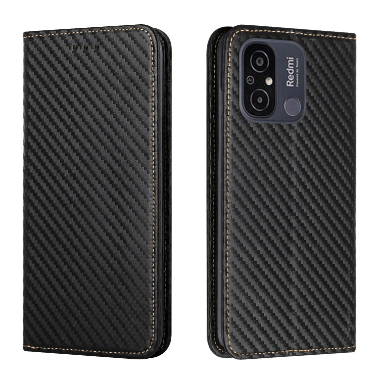 Custodia per telefono in pelle con vibrazione magnetica in fibra di carbonio, For Samsung Galaxy A24 4G, For Xiaomi Redmi 12C, For Xiaomi Redmi Note 12 4G Global, For Xiaomi Redmi Note 12 5G Global/Poco X5