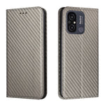 Custodia per telefono in pelle con vibrazione magnetica in fibra di carbonio, For Samsung Galaxy A24 4G, For Xiaomi Redmi 12C, For Xiaomi Redmi Note 12 4G Global, For Xiaomi Redmi Note 12 5G Global/Poco X5