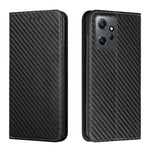 Custodia per telefono in pelle con vibrazione magnetica in fibra di carbonio, For Samsung Galaxy A24 4G, For Xiaomi Redmi 12C, For Xiaomi Redmi Note 12 4G Global, For Xiaomi Redmi Note 12 5G Global/Poco X5