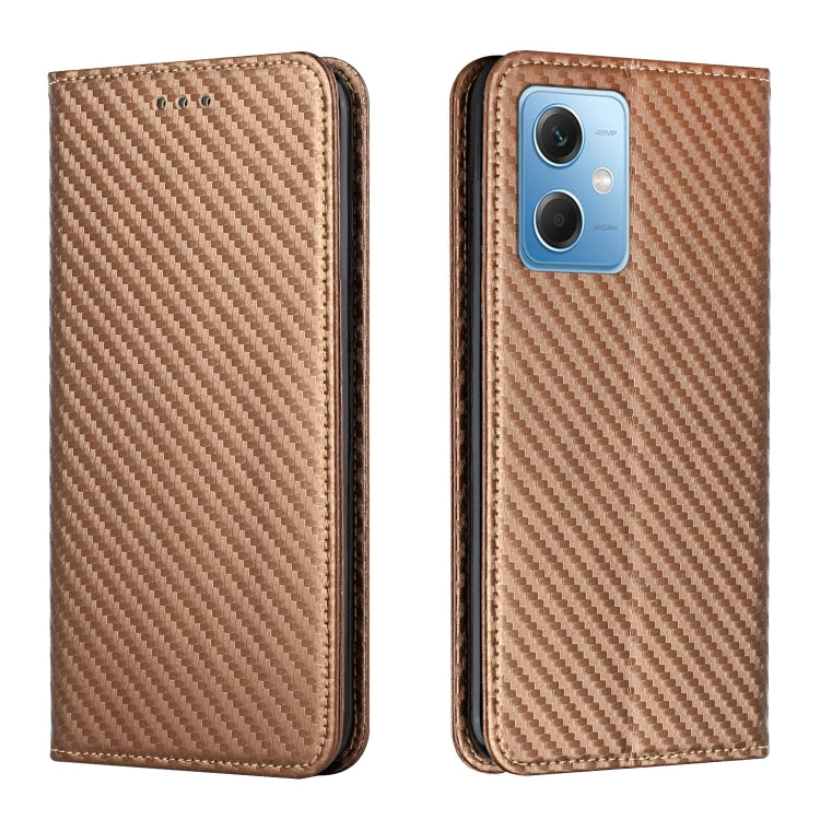 Custodia per telefono in pelle con vibrazione magnetica in fibra di carbonio, For Samsung Galaxy A24 4G, For Xiaomi Redmi 12C, For Xiaomi Redmi Note 12 4G Global, For Xiaomi Redmi Note 12 5G Global/Poco X5