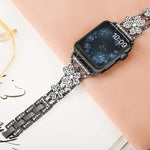 Cinturino per orologio con diamanti a 3 foglie di trifoglio, For Apple Watch Series 8&7 45mm, For Apple Watch Series 8&7 41mm
