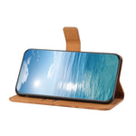 Custodia per cellulare in pelle con motivo goffrato stile etnico, For Samsung Galaxy A24 4G, For Xiaomi Redmi 12C, For Xiaomi Redmi Note 12 4G Global