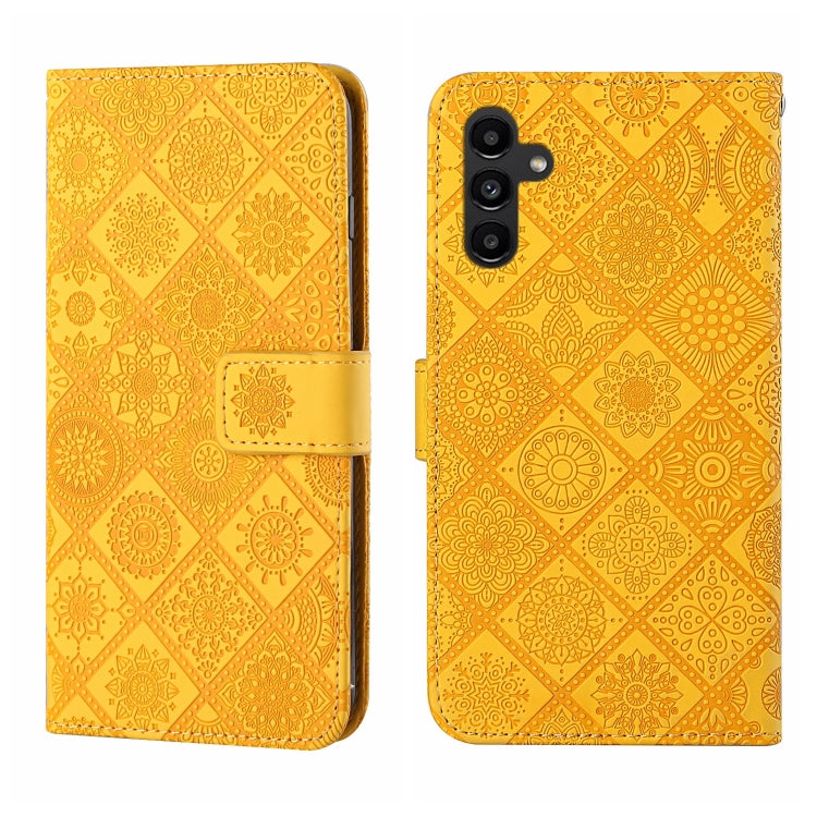 Custodia per cellulare in pelle con motivo goffrato stile etnico, For Samsung Galaxy A24 4G, For Xiaomi Redmi 12C, For Xiaomi Redmi Note 12 4G Global