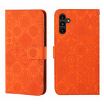 Custodia per cellulare in pelle con motivo goffrato stile etnico, For Samsung Galaxy A24 4G, For Xiaomi Redmi 12C, For Xiaomi Redmi Note 12 4G Global