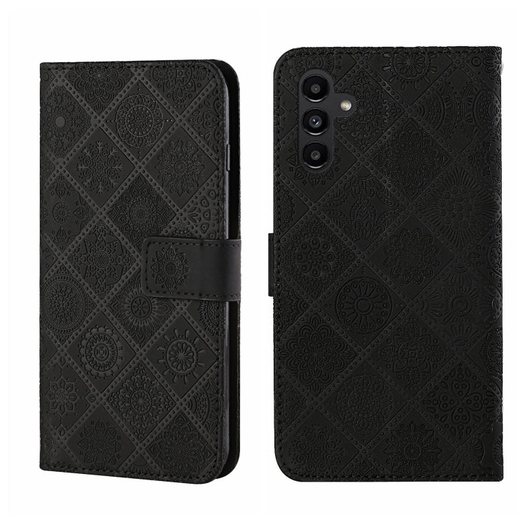 Custodia per cellulare in pelle con motivo goffrato stile etnico, For Samsung Galaxy A24 4G, For Xiaomi Redmi 12C, For Xiaomi Redmi Note 12 4G Global