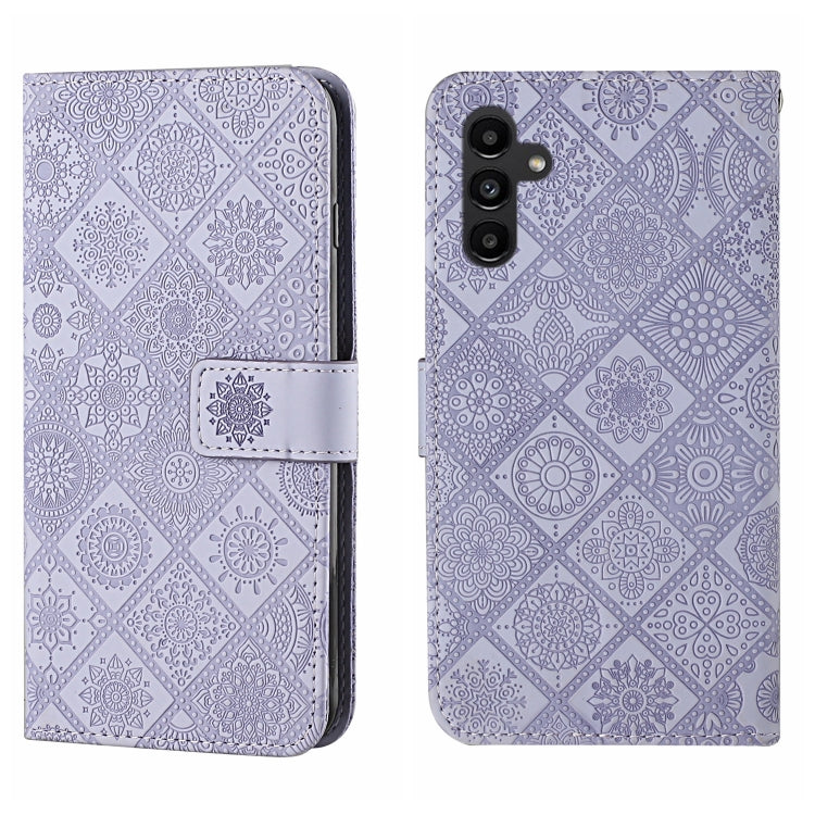 Custodia per cellulare in pelle con motivo goffrato stile etnico, For Samsung Galaxy A24 4G, For Xiaomi Redmi 12C, For Xiaomi Redmi Note 12 4G Global