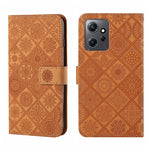 Custodia per cellulare in pelle con motivo goffrato stile etnico, For Samsung Galaxy A24 4G, For Xiaomi Redmi 12C, For Xiaomi Redmi Note 12 4G Global