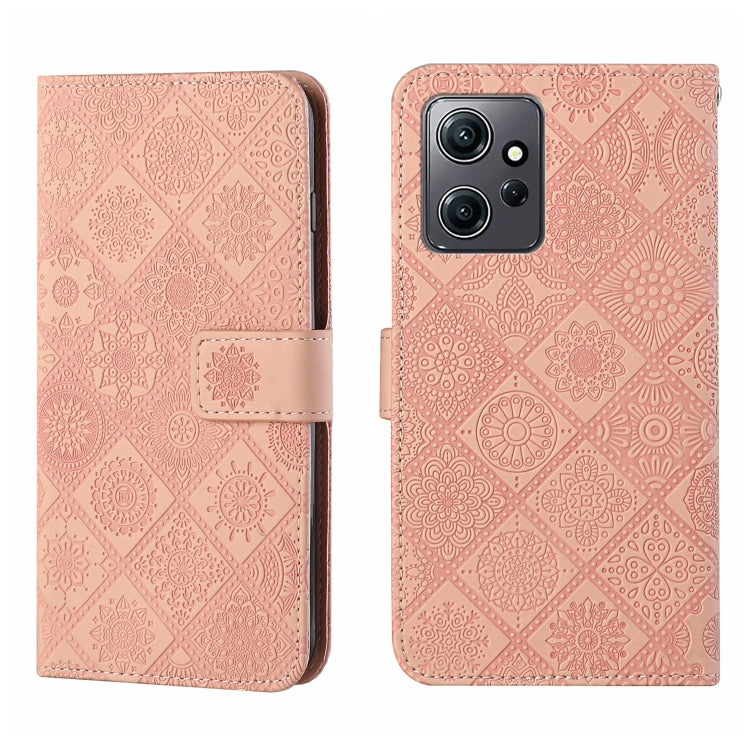 Custodia per cellulare in pelle con motivo goffrato stile etnico, For Samsung Galaxy A24 4G, For Xiaomi Redmi 12C, For Xiaomi Redmi Note 12 4G Global