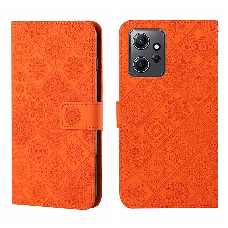 Custodia per cellulare in pelle con motivo goffrato stile etnico, For Samsung Galaxy A24 4G, For Xiaomi Redmi 12C, For Xiaomi Redmi Note 12 4G Global