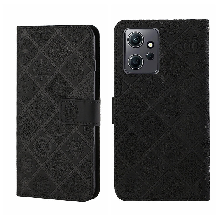 Custodia per cellulare in pelle con motivo goffrato stile etnico, For Samsung Galaxy A24 4G, For Xiaomi Redmi 12C, For Xiaomi Redmi Note 12 4G Global
