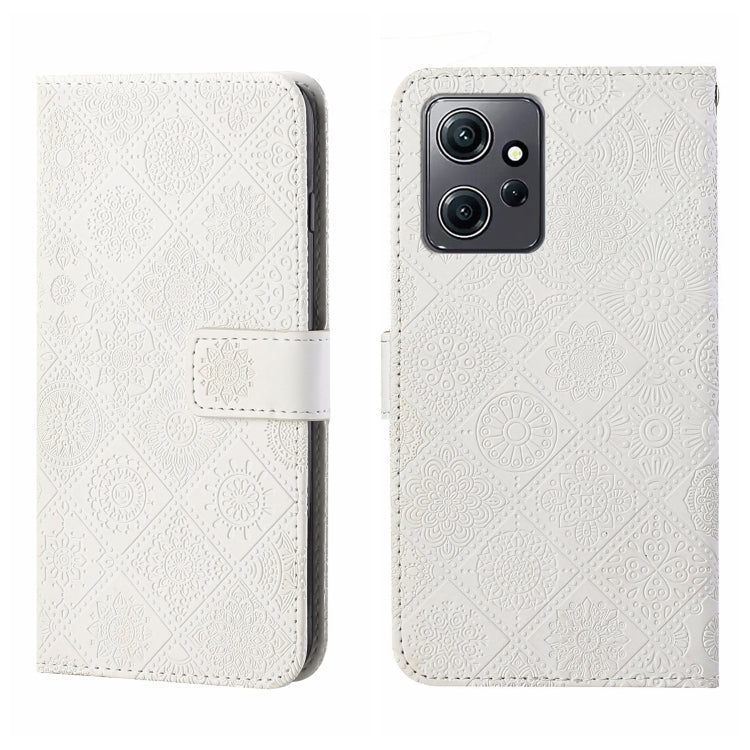 Custodia per cellulare in pelle con motivo goffrato stile etnico, For Samsung Galaxy A24 4G, For Xiaomi Redmi 12C, For Xiaomi Redmi Note 12 4G Global