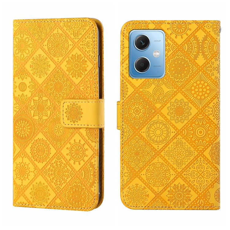 Custodia per cellulare in pelle con motivo goffrato stile etnico, For Xiaomi Redmi Note 12 5G Global/Poco X5, For Xiaomi Redmi Note 12 Pro 5G/Poco X5 Pro