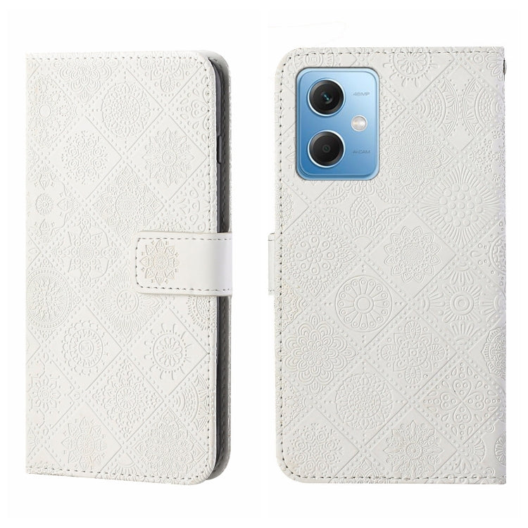 Custodia per cellulare in pelle con motivo goffrato stile etnico, For Xiaomi Redmi Note 12 5G Global/Poco X5, For Xiaomi Redmi Note 12 Pro 5G/Poco X5 Pro