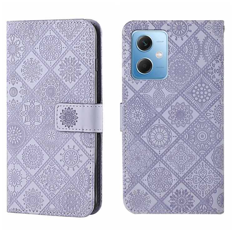 Custodia per cellulare in pelle con motivo goffrato stile etnico, For Xiaomi Redmi Note 12 5G Global/Poco X5, For Xiaomi Redmi Note 12 Pro 5G/Poco X5 Pro