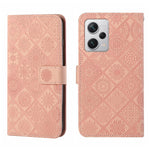 Custodia per cellulare in pelle con motivo goffrato stile etnico, For Xiaomi Redmi Note 12 5G Global/Poco X5, For Xiaomi Redmi Note 12 Pro 5G/Poco X5 Pro