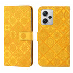 Custodia per cellulare in pelle con motivo goffrato stile etnico, For Xiaomi Redmi Note 12 5G Global/Poco X5, For Xiaomi Redmi Note 12 Pro 5G/Poco X5 Pro