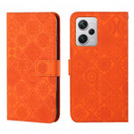 Custodia per cellulare in pelle con motivo goffrato stile etnico, For Xiaomi Redmi Note 12 5G Global/Poco X5, For Xiaomi Redmi Note 12 Pro 5G/Poco X5 Pro