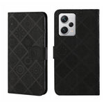 Custodia per cellulare in pelle con motivo goffrato stile etnico, For Xiaomi Redmi Note 12 5G Global/Poco X5, For Xiaomi Redmi Note 12 Pro 5G/Poco X5 Pro