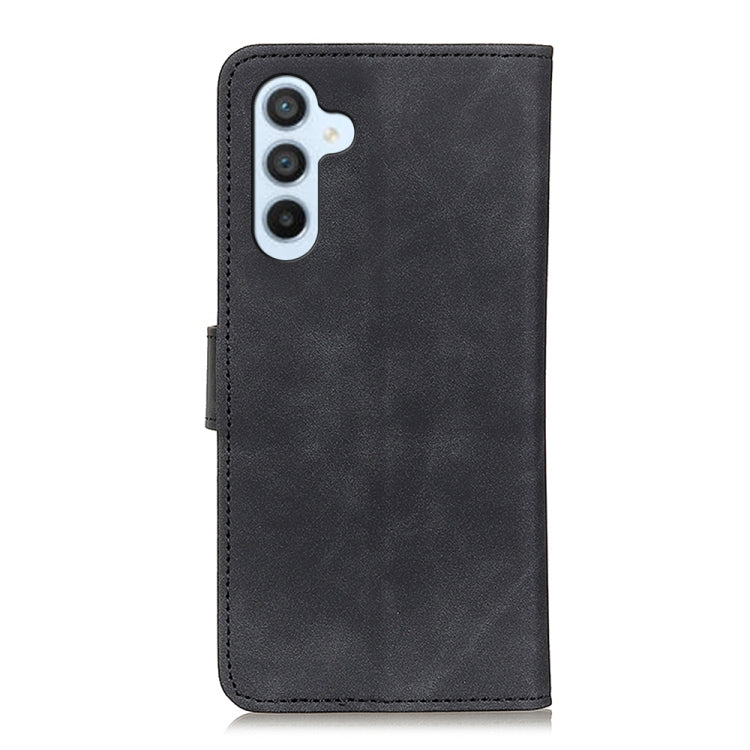 KHAZNEH Custodia per cellulare in pelle con vibrazione orizzontale a trama retrò, For Samsung Galaxy M14