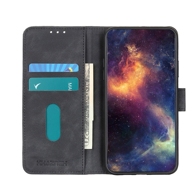 KHAZNEH Custodia per cellulare in pelle con vibrazione orizzontale a trama retrò, For Samsung Galaxy M14