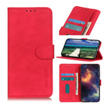 KHAZNEH Custodia per cellulare in pelle con vibrazione orizzontale a trama retrò, For Samsung Galaxy M14