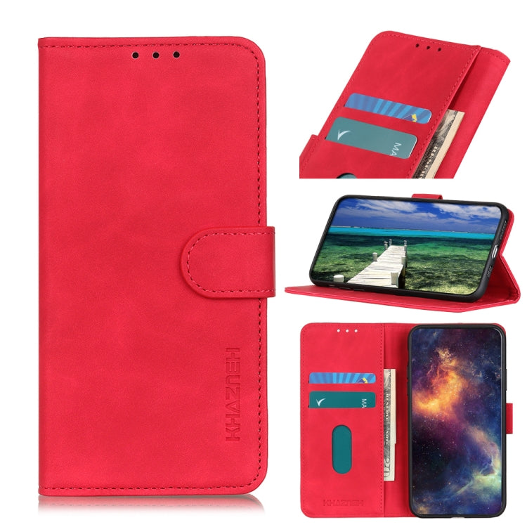 KHAZNEH Custodia per cellulare in pelle con vibrazione orizzontale a trama retrò, For Samsung Galaxy M14