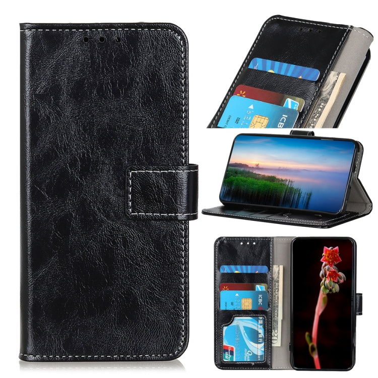 Custodia per cellulare in pelle a vibrazione orizzontale con struttura retrò Crazy Horse, For Samsung Galaxy M14
