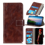 Custodia per cellulare in pelle a vibrazione orizzontale con struttura retrò Crazy Horse, For Samsung Galaxy M14
