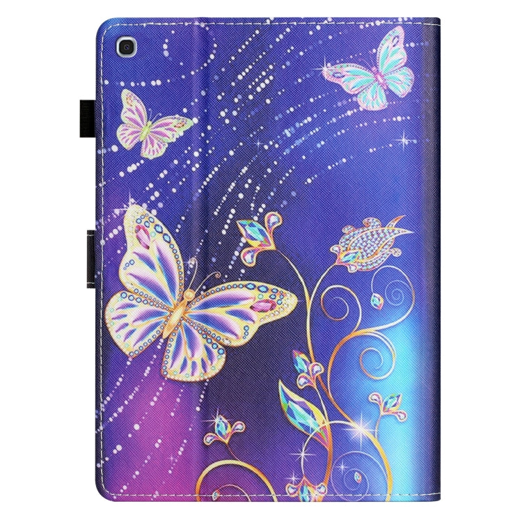 Custodia per tablet in pelle intelligente con cuciture colorate, For Samsung Galaxy Tab A 10.1 2019 T510/T515, For Huawei MatePad T10 / T10s / Enjoy Tablet 2