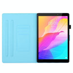 Custodia per tablet in pelle intelligente con cuciture colorate, For Samsung Galaxy Tab A 10.1 2019 T510/T515, For Huawei MatePad T10 / T10s / Enjoy Tablet 2